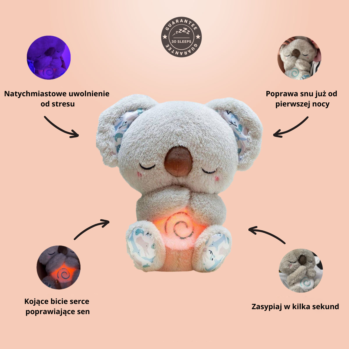 Oddychający Miś Koala